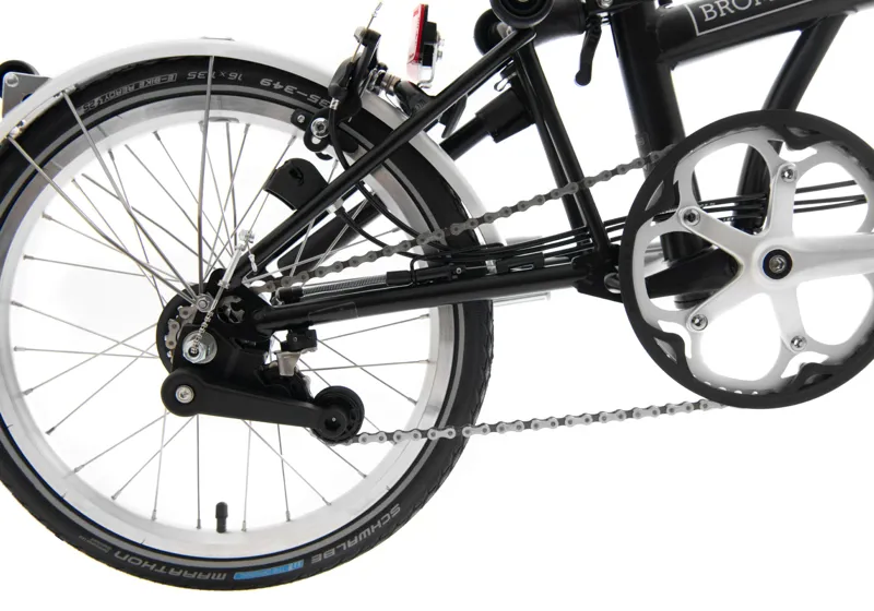 Brompton C-Line 6 speed Mid Bar Folding Bike in Black Available to Order-5